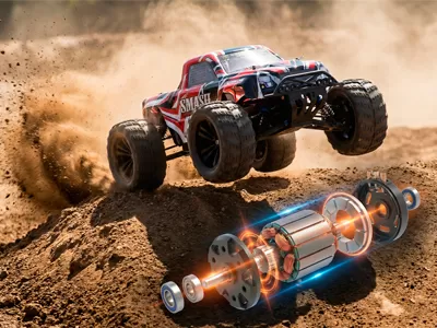 الغوص العميق في مكونات المحرك الكهربائي RC