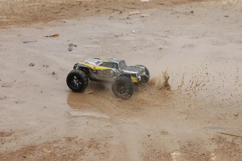 10 مقياس 4WD للطرق الوعرة شاحنة كهربائية RC 49G بدون فرش عالية السرعة RTR # RH1072