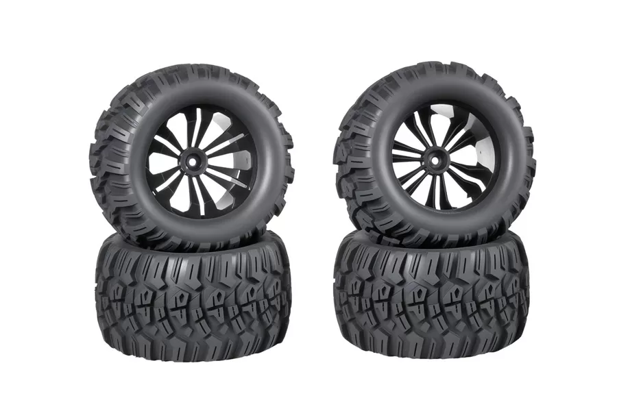 إطار أمامي بتحكم عن بعد 12 مطاط محور عرافة لمقياس RC شاحنة # ،