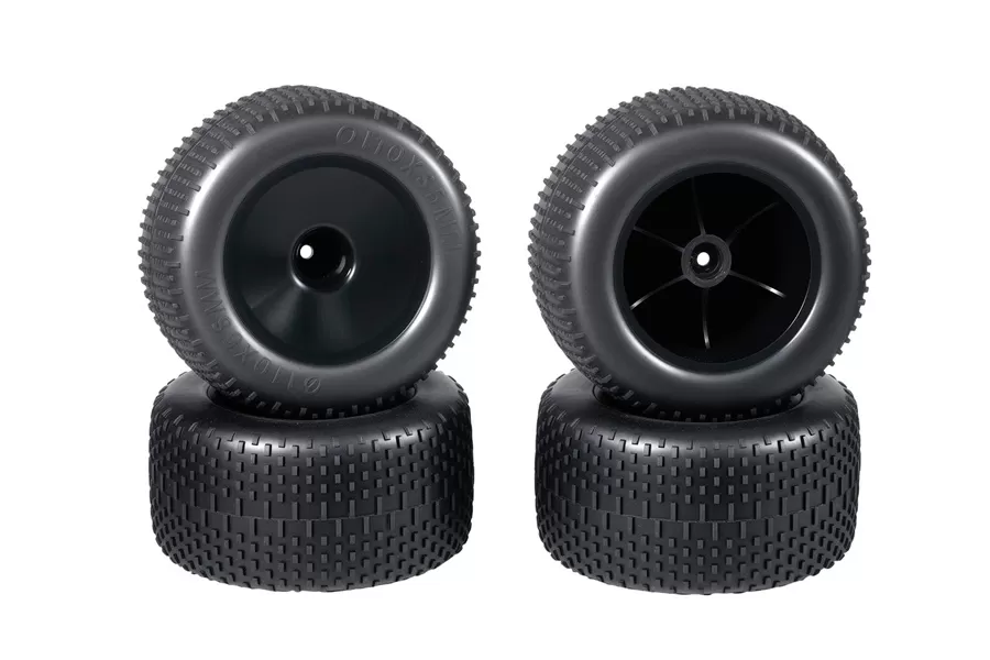 إطار بتحكم عن بعد 12 المطاط محور عرافة للشاحنة بالمقياس RC و Truggy # من المطاط