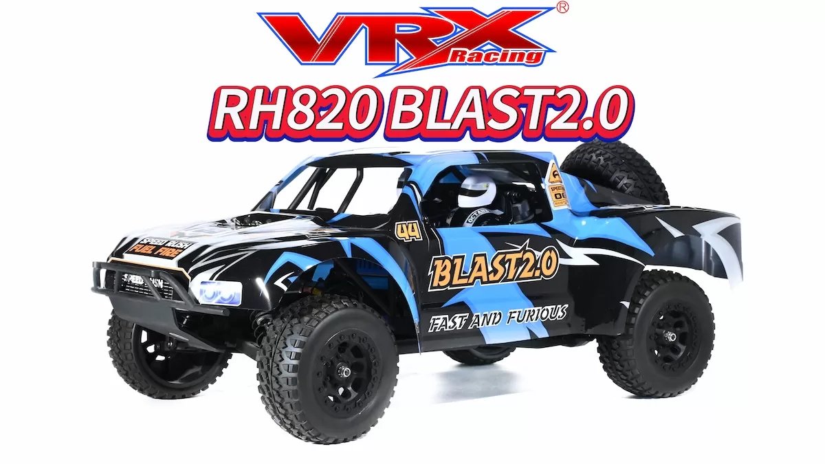 RH820 BLAST Unboxing: الغوص العميق في VRX Racing Scale 4WD بدون فرش شاحنة دورة قصيرة