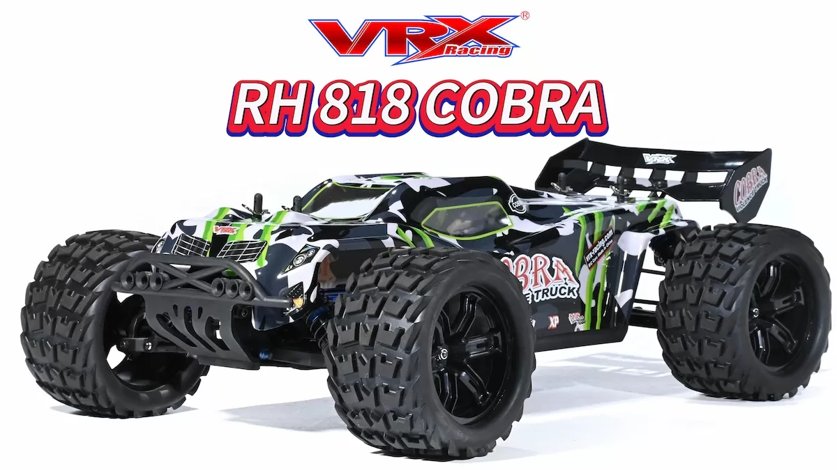 VRX COBRA RH818 Unboxing: الغوص العميق في سباق VRX عالي السرعة بدون فرش Bashing Truggy